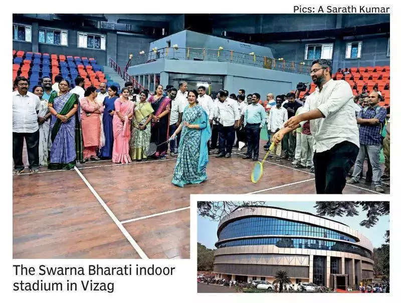 Swarna Bharati Indoor Stadium Reopens in Vizag After Rs 16.9 Crore Smart City Revamp