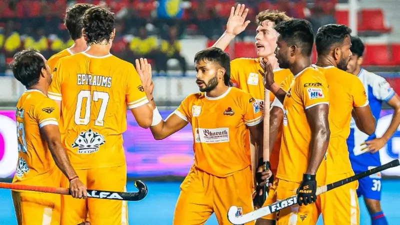 Tamil Nadu Dragons Top HIL Table After Thrilling 3-2 Win Over JSW Soorma
