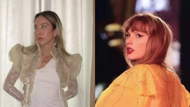 Taylor Swift Stuns in Gold at Este Haim's Glamorous California Wedding