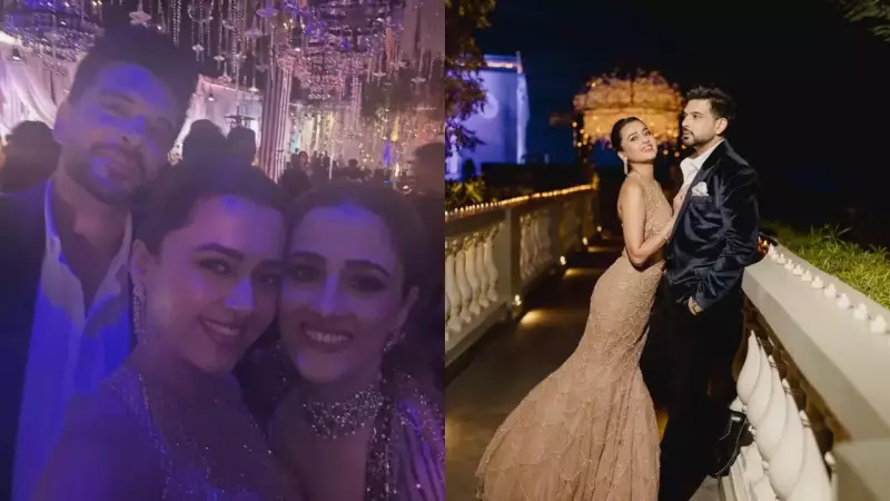 Tejasswi Prakash Attends Stebin Ben-Nupur Sanon Wedding with Karan Kundrra