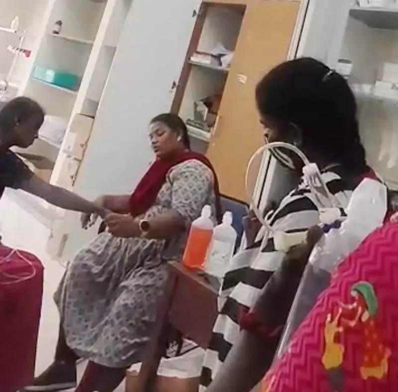 Thanjavur Nurse Fired After Viral Video Shows Patients Standing for IV Drips
