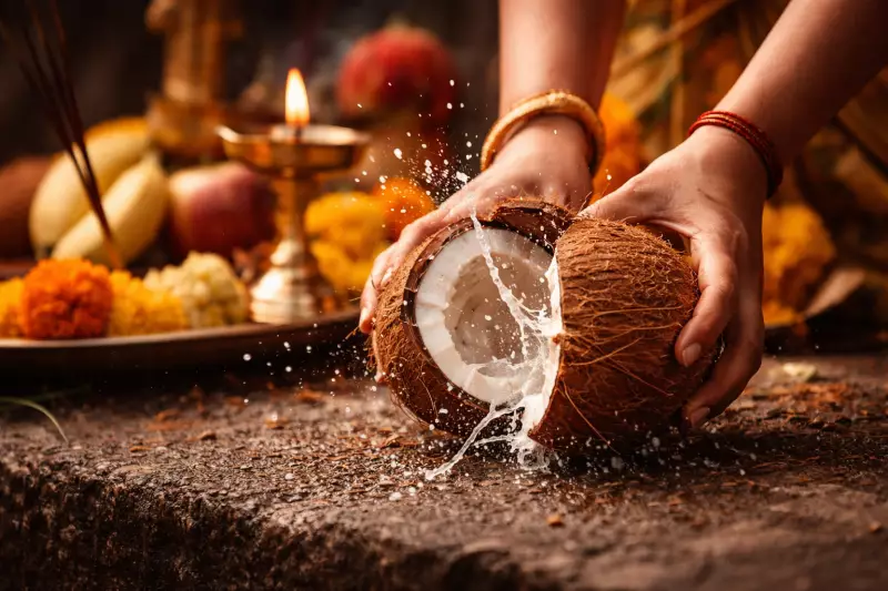 The Coconut Ritual: Why Indians Break It Before New Beginnings