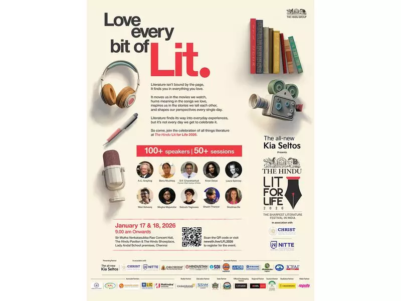 The Hindu Lit for Life 2026 Festival Returns to Chennai on January 17-18