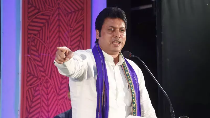 TMC-BJP Supporters Clash in Kolkata After Biplab Deb Event, Stage Set Ablaze