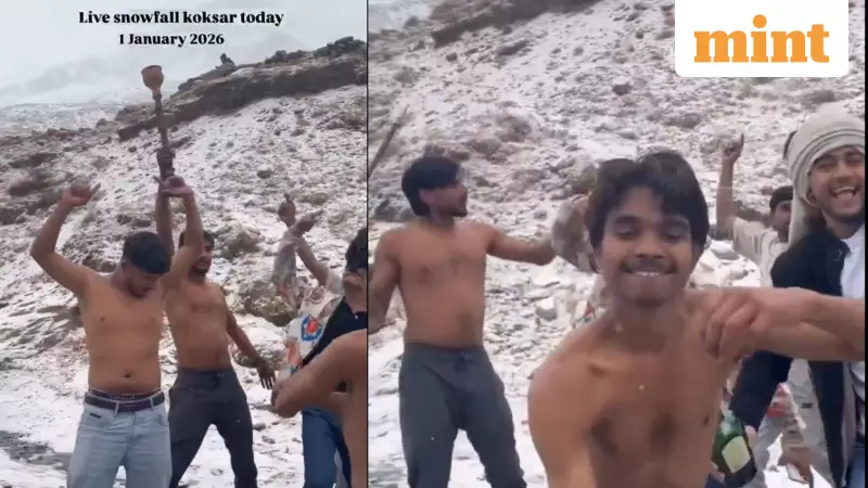 Tourists Fined in Lahaul-Spiti for Snowy Road Dance, Sparking Civic Sense Debate