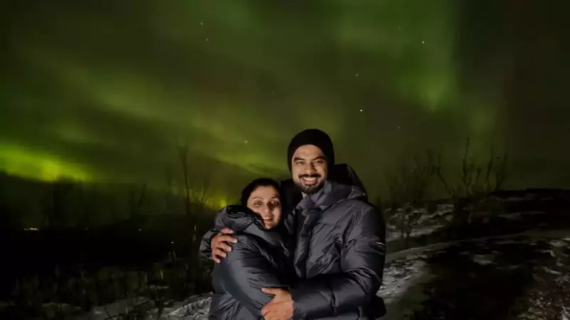 Tovino Thomas Enjoys Family Vacation in Norway, Shares Northern Lights Magic