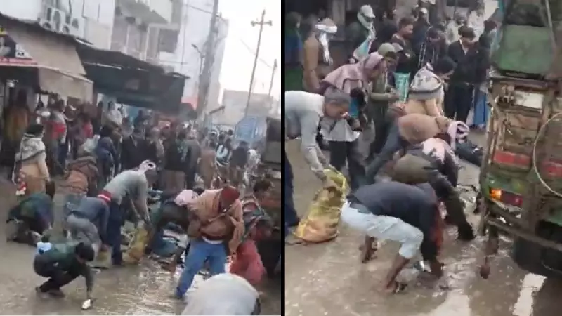 Tragic Bihar Accident: Schoolboy Killed, Crowd Loots Fish from Pickup in Sitamarhi