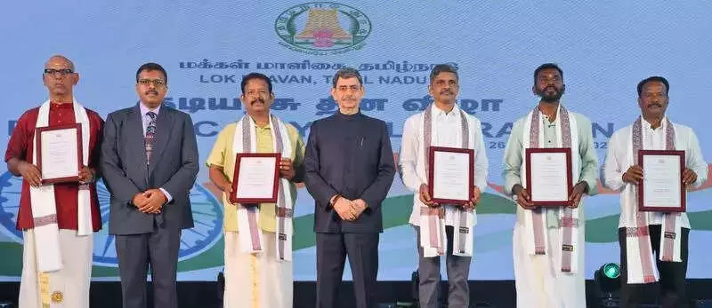 Trichy Activist Vijayakumar Honored with Governor's Award 2025 for Social Service