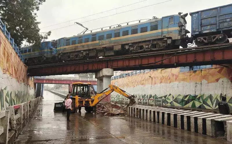 Trichy Railway Division Begins Major Maintenance at Melapudur Road Under Bridge