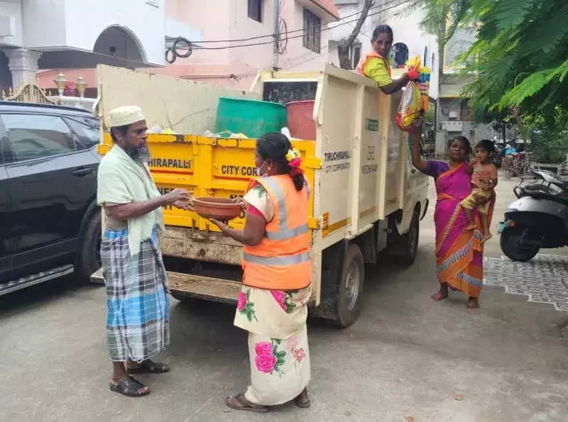 Trichy's Smoke-Free Bhogi Drive Collects 15 MT Waste, Diverts Bonfire Burning