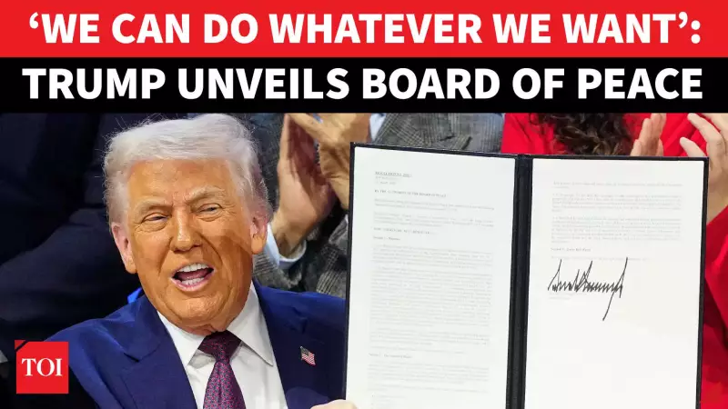 Trump Launches 'Board of Peace' at Davos, Criticizes Spain and Nigeria