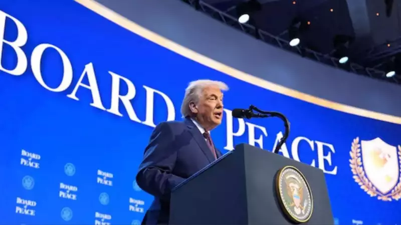 Trump Launches 'Board of Peace' with $1B Fee, Logo Sparks Global Debate