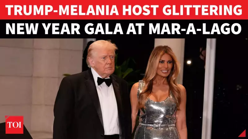 Trump, Melania Ring In 2026 at Mar-a-Lago New Year's Eve Bash | Video