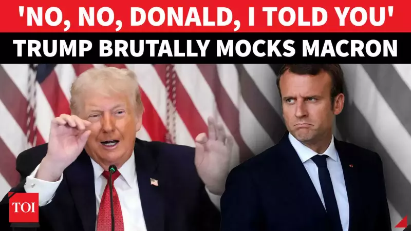 Trump Mocks Macron Publicly, Reveals Private Tariff Threat Over Drug Prices