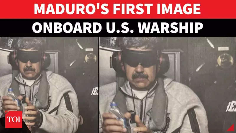 Trump Posts First Photo of Blindfolded Maduro on US Warship | Operation Details