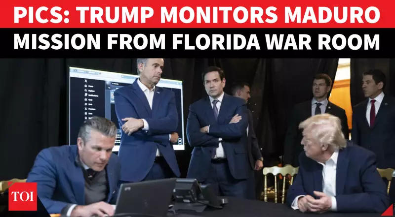 Trump Posts Pics of Maduro Raid Monitoring from Mar-a-Lago; Claims Capture