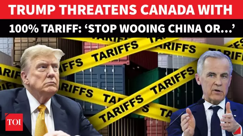 Trump Warns Canada With 100% Tariffs Over China Trade After Carney's Beijing Visit