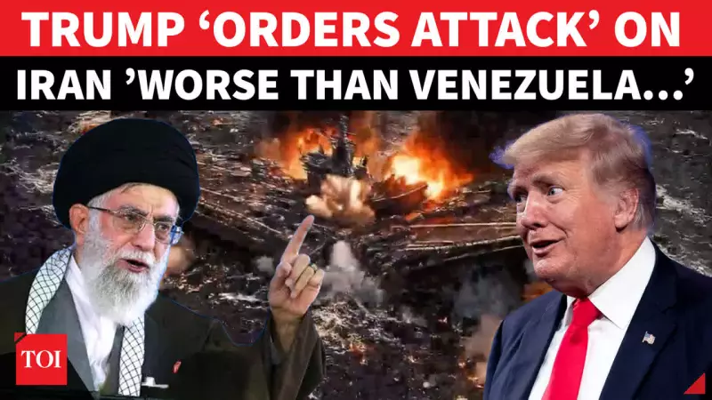 Trump Warns Iran With 'Bigger Armada Than Venezuela' Amid Rising Tensions