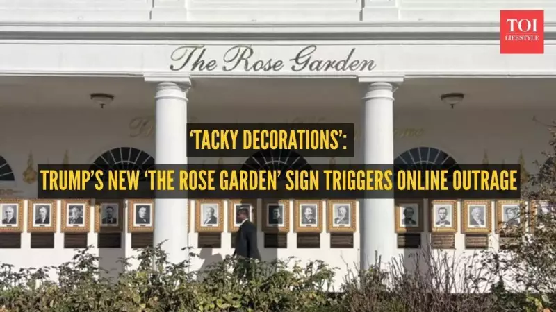 Trump's Gold Signs Transform White House, Sparking Public Outrage and Newsom's Jab