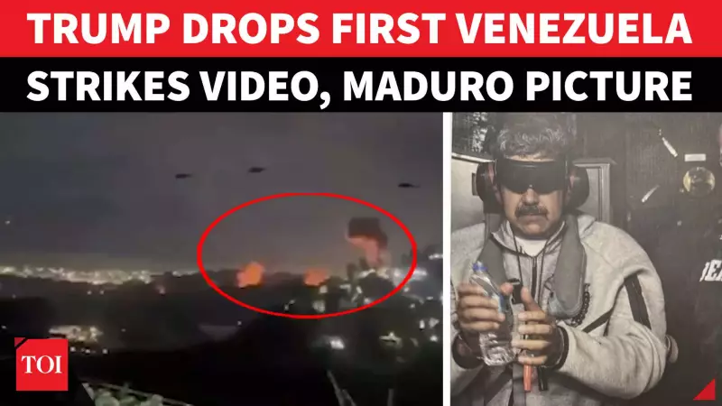 Trump's Venezuela Escalation: Posts Airstrike Video, Then Maduro 'Custody' Photo