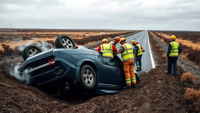 Tyre Burst Causes Fatal SUV Crash in Sahibganj, Killing Driver and Injuring Six