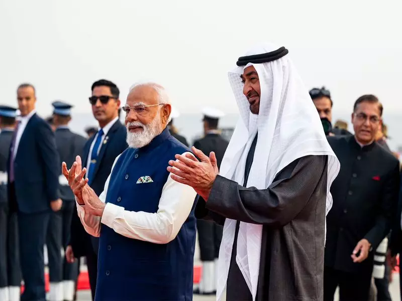UAE President Concludes 3-Hour India Visit, Commits to Economic Growth with PM Modi