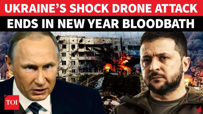 Ukraine Drone Strike Kills 24 at New Year Celebration in Russian-Held Kherson