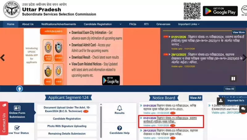 UPSSSC ANM Main Exam 2026 Set for Jan 11; 5,272 Posts, Check District Info