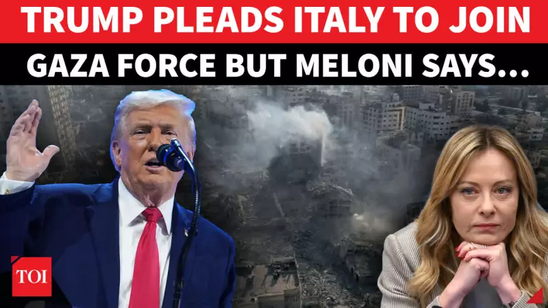 U.S. Courts Italy for Key Role in Gaza Stabilization Amid Trump's Peace Plan