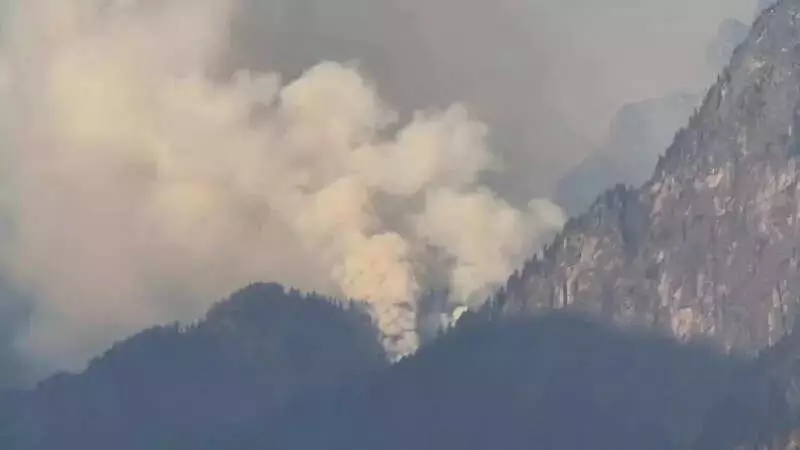 Uttarakhand's Nanda Devi wildfires rage for 5th day, terrain hampers firefighting