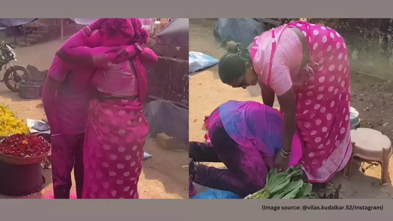 Vegetable Seller's Son Announces CRPF Selection at Mother's Roadside Stall; Emotional Video Goes Viral