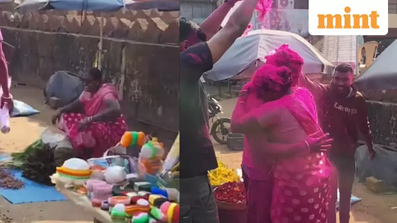 Vegetable Seller's Son Touches Mother's Feet After CRPF Selection