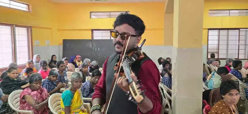 Violin Concert Rings in 2026 for 500+ Underprivileged in Bengaluru Care Home