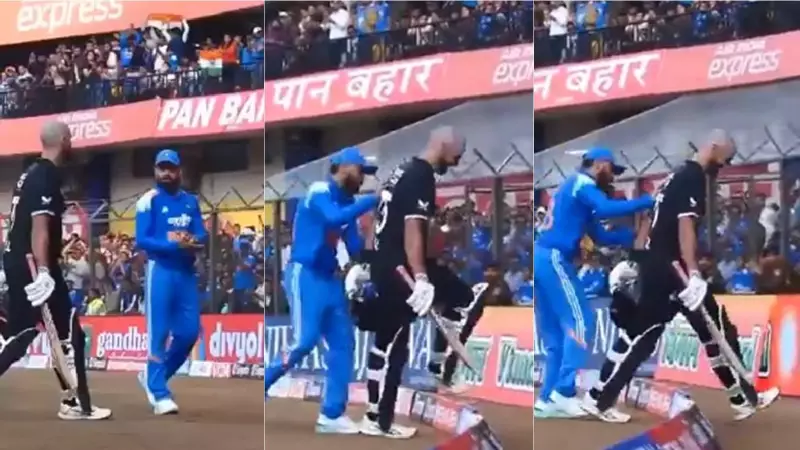 Virat Kohli's Playful Push to Daryl Mitchell After Century in Indore ODI