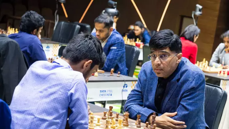 Viswanathan Anand Leads Tata Steel Chess India Rapid After Day 1