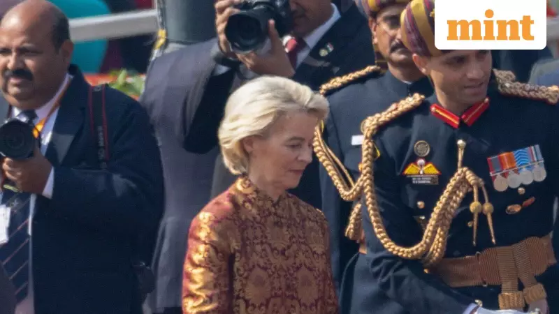 Von der Leyen's Banarasi Bandhgala Steals Spotlight at India's Republic Day 2026