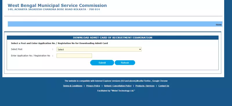 WBMSC Assistant Engineer Admit Card 2026 Released: Download Now