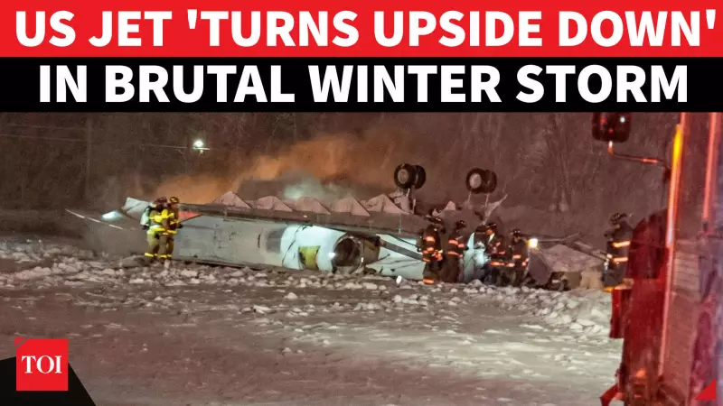 Winter Storm Chaos: US Jet Crash, 13,000+ Flights Cancelled, 11 Dead