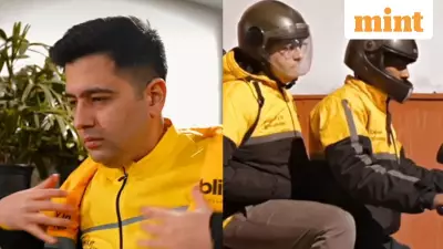 AAP MP Raghav Chadha Works as Blinkit Delivery Executive, Highlights Gig Economy