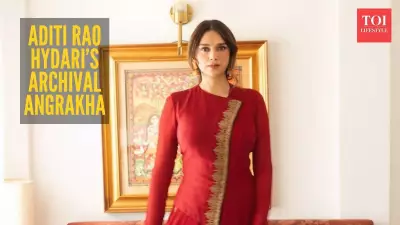 Aditi Rao Hydari Revives 2013 Anand Kabra Red Kurta with Timeless Elegance