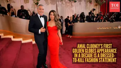 Amal Clooney's 1957 Balmain Gown Stole the Show at Golden Globes 2026