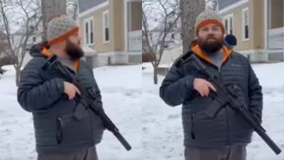 Armed Minnesota Resident Guards Home After ICE Raids, Video Shows