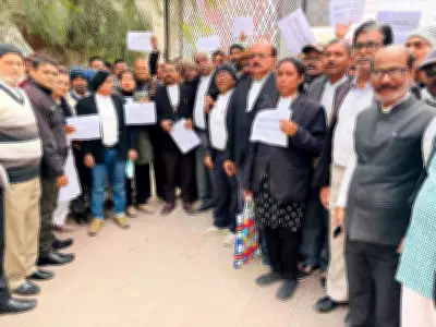 Aurangabad Nyaya Mitras Stage Peaceful Protest Demanding Honorarium Hike