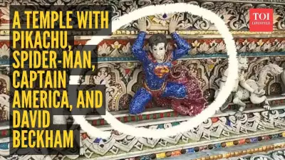 Bangkok's 'David Beckham Temple' Goes Viral: Pop Culture Hidden in Sacred Walls