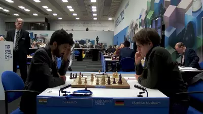Bluebaum Defeats World Champion Gukesh in Tata Steel Chess Tournament