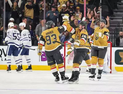 Eichel's OT Winner Caps Vegas' Epic Comeback, Golden Knights Beat Maple Leafs 6-5