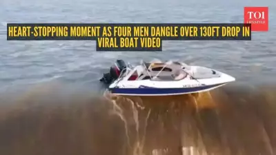 Four Men Rescued After Boat Hangs Over 40-Metre Dam Edge in South Africa