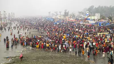 Lakhs of Pilgrims Take Holy Dip at Gangasagar Mela on Makar Sankranti