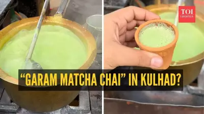 Lucknow Street Vendor's 'Garam Matcha Chai' Goes Viral with Unique Indian Twist