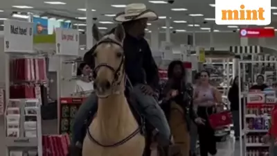Man Rides Horse Inside Target Store, Viral Video Sparks Outrage and Laughter